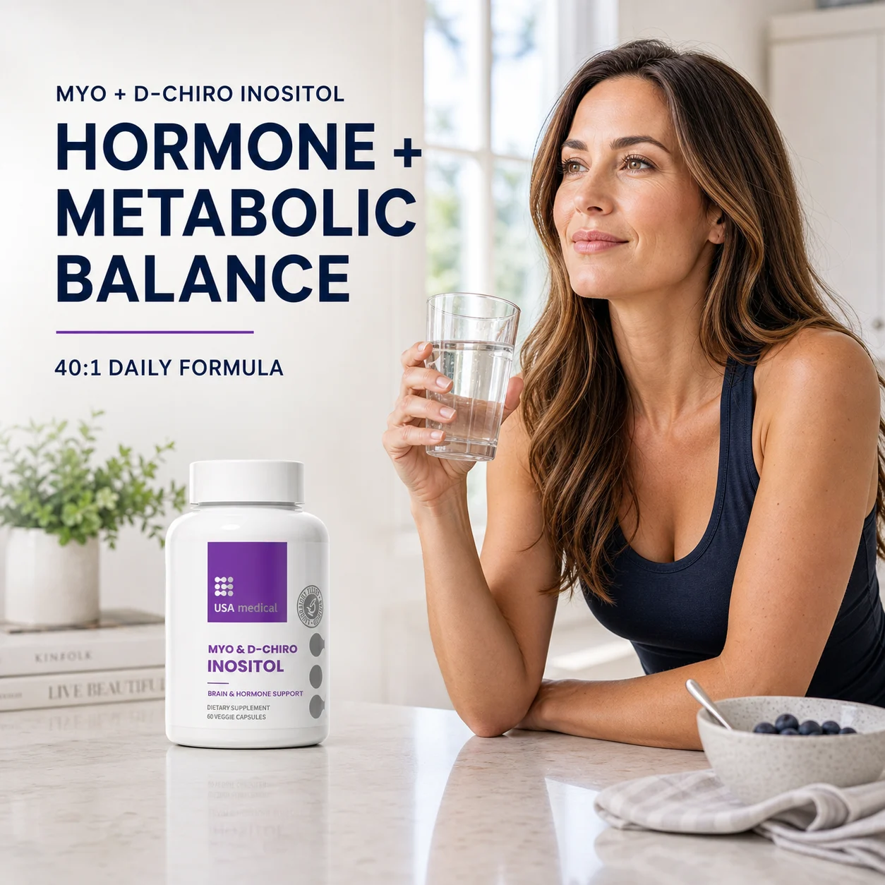 Myo plus D-chiro inositol as part of a simple daily balance routine