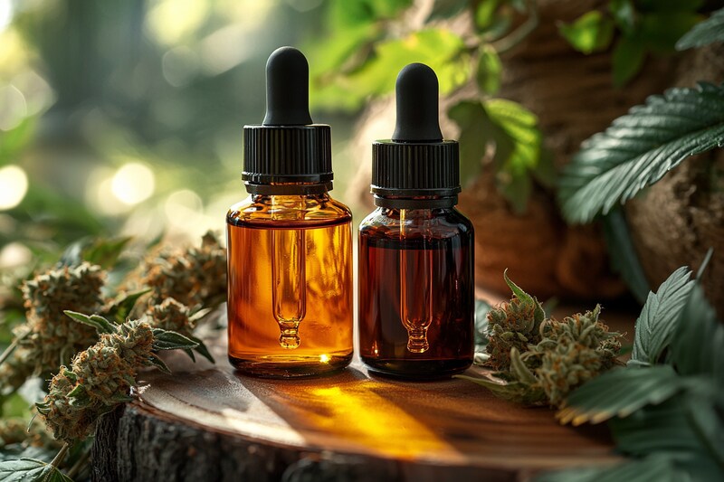 CBD oil vs cbd tincture in one picture.