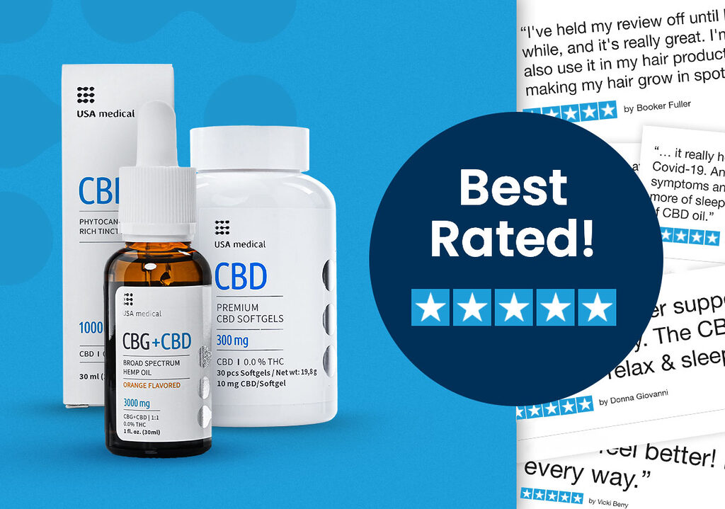 USA Medical CBD Oil - USA Medical CBG Oil - USA Medical CBD Capsules - Best Rated USA Medical Shop