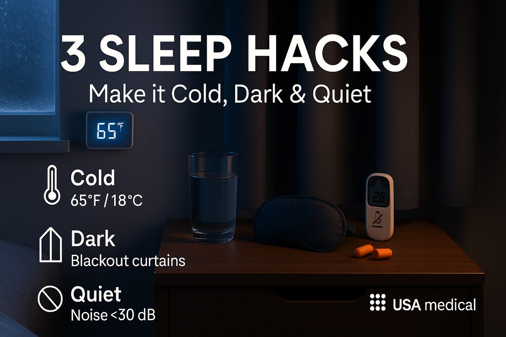 3 Sleep Hacks - USA Medical - 11072025