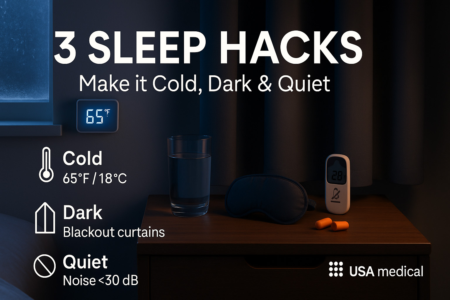 3 Sleep Hacks - USA Medical - 11072025