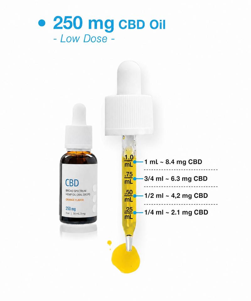 250mg CBD Oil USA Medical Pipetta 1