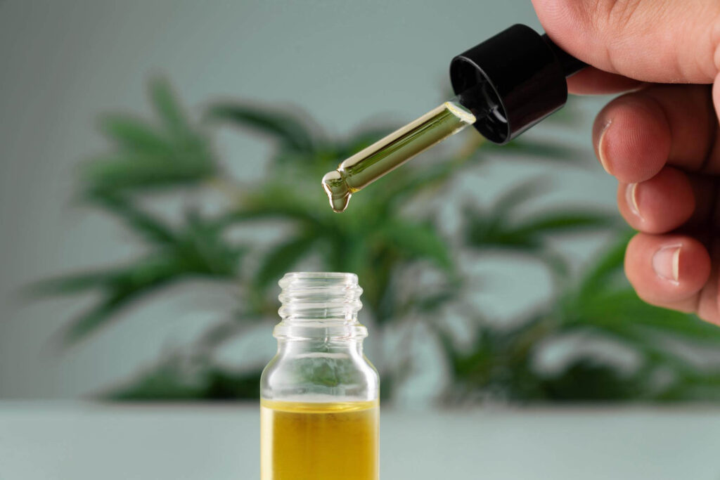 CBD Oil Under The Tongue Image