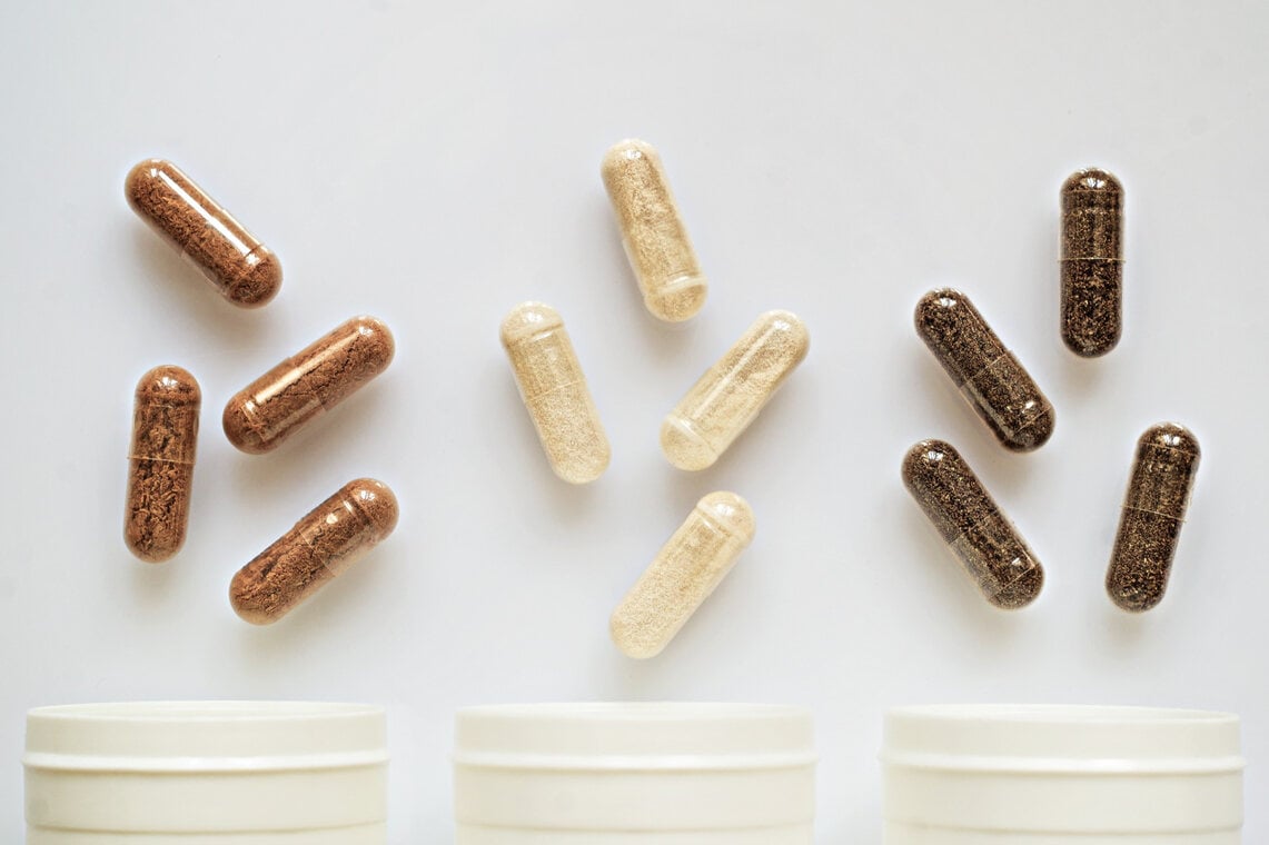 Nail-strengthening vitamins in capsule form