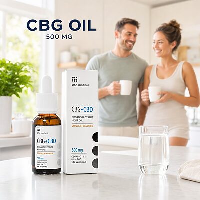 USA Medical CBG Oil 500 mg bright kitchen