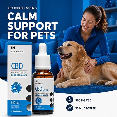 USA Medical CBD Oil for Pets 500 mg