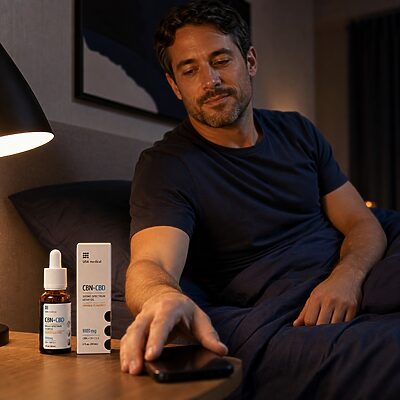 USA Medical CBN Oil 1,000 mg man lifestyle