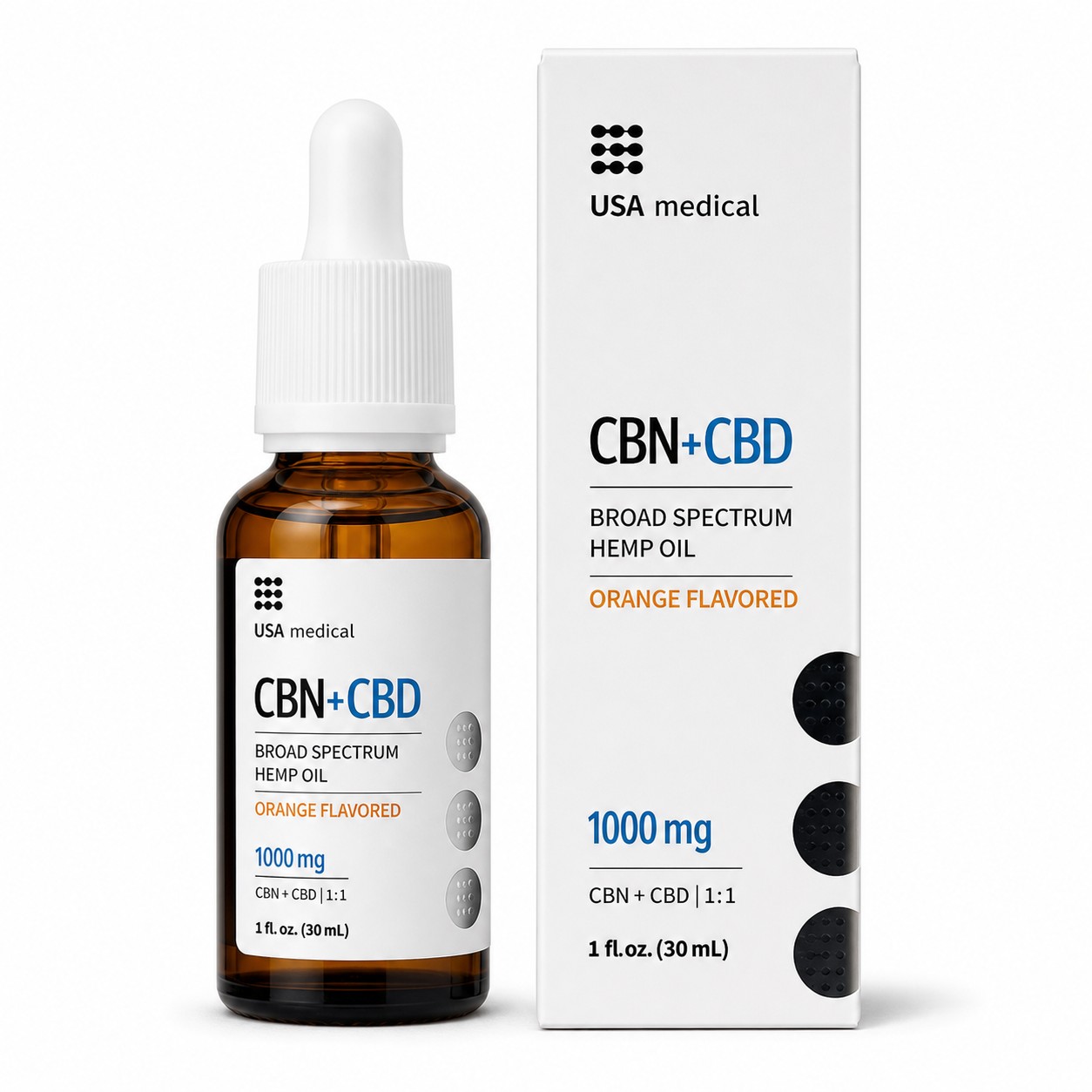 USA Medical CBN Oil 1,000 mg google packshot