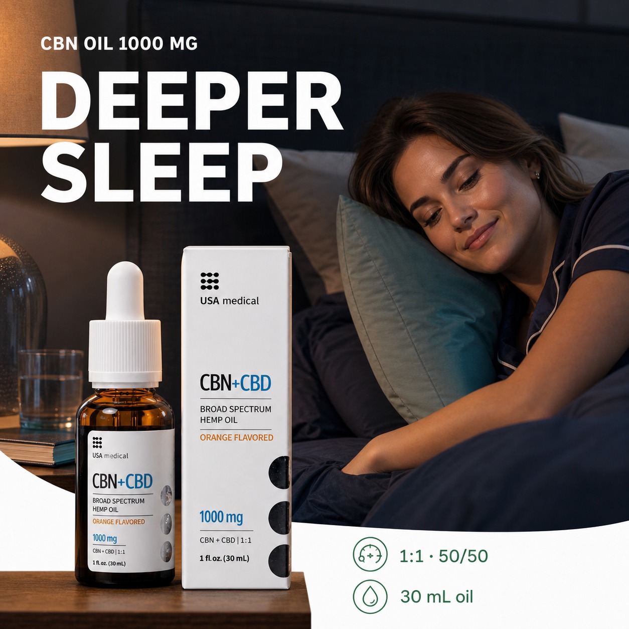 USA Medical CBN Oil 1,000 mg