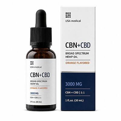 USA Medical CBN Oil 3,000 mg google packshot