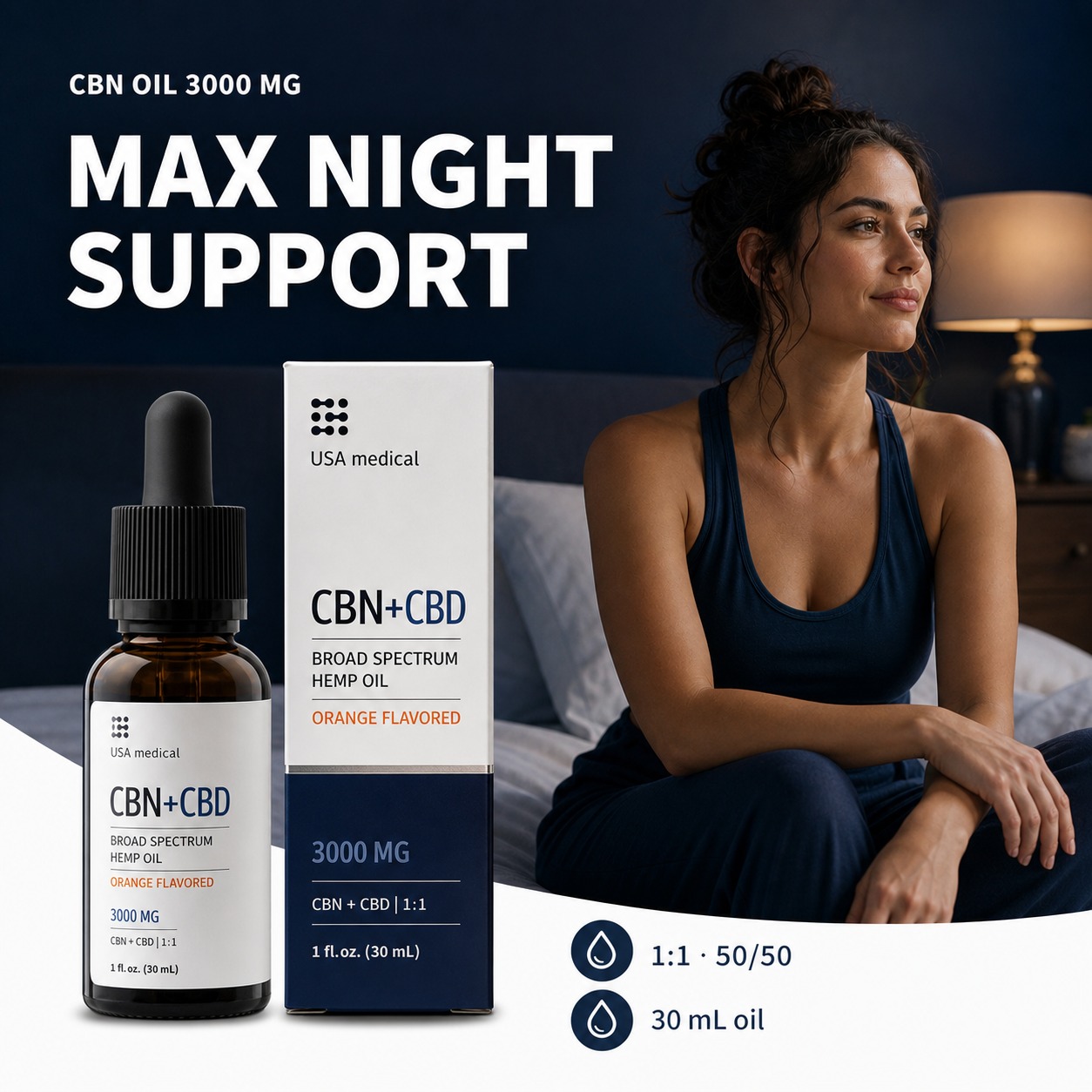 USA Medical CBN Oil 3,000 mg