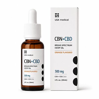 USA Medical CBN Oil 500 mg google packshot