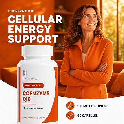 USA Medical Coenzyme Q10 | 100 mg Ubiquinone