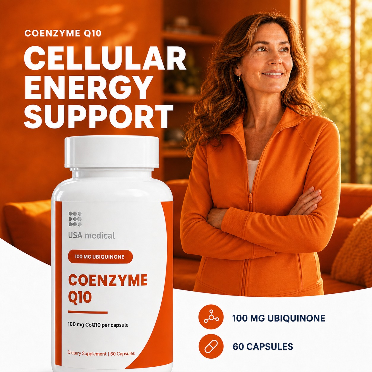 USA Medical Coenzyme Q10 | 100 mg Ubiquinone