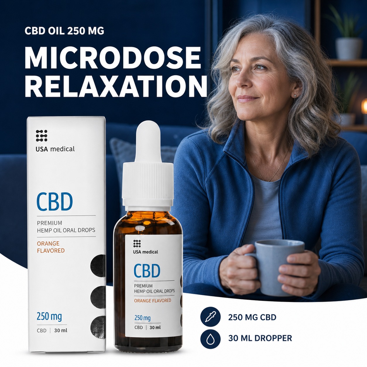 USA Medical CBD Oil 250 mg