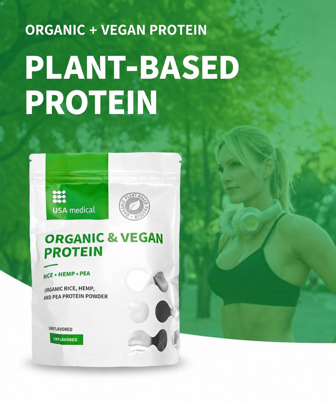 USA Medical Vegan and Organic Protein Complex 500 g