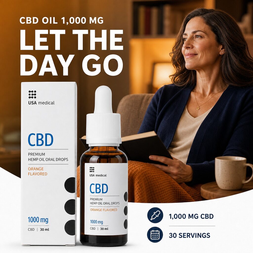 USA Medical CBD Oil 1,000 mg