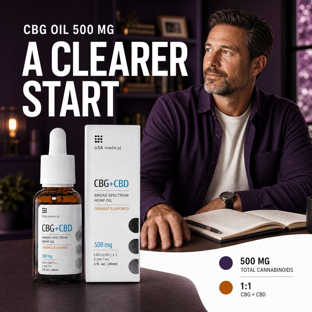 USA Medical CBG Oil 500 mg