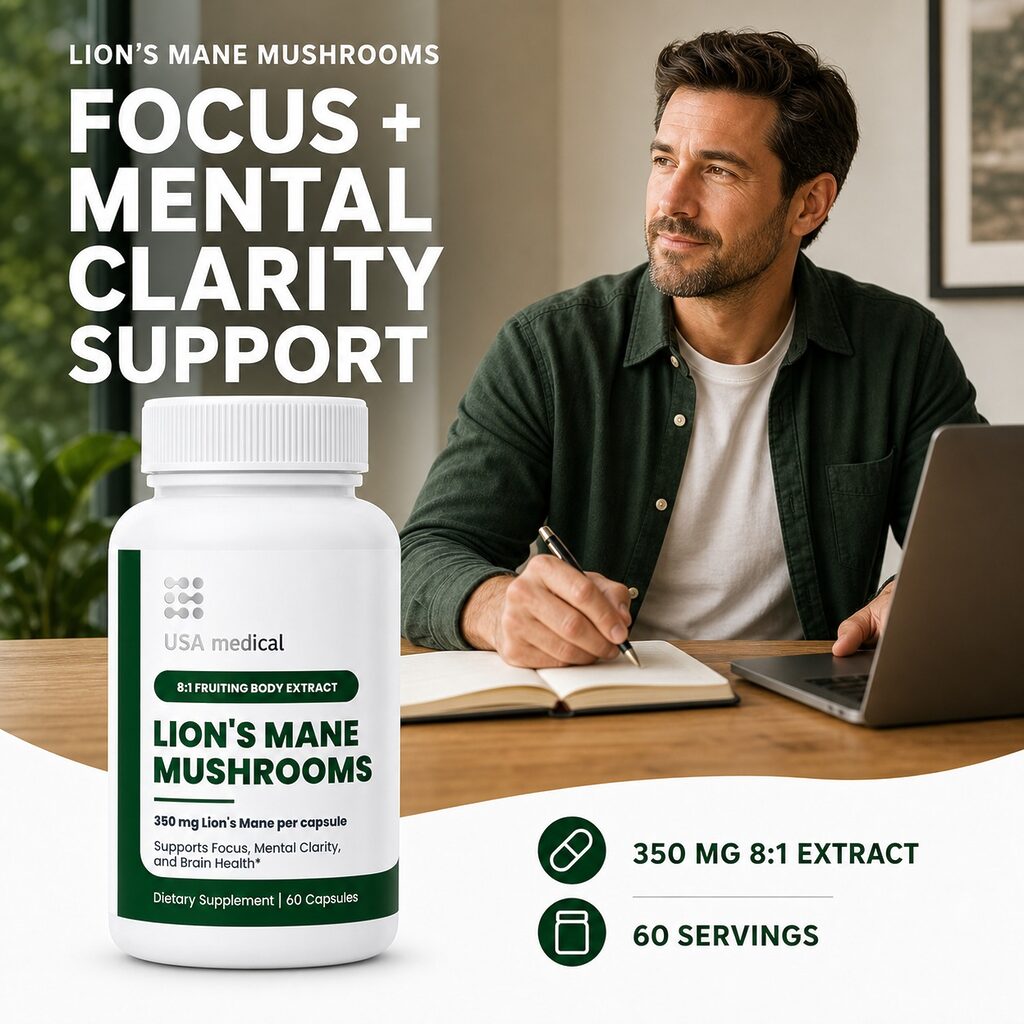 USA Medical Lion's Mane Mushrooms