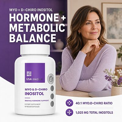 USA Medical Myo + D-Chiro Inositol