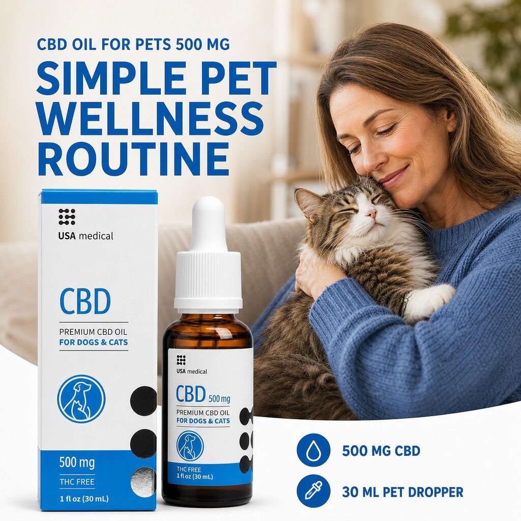 USA Medical CBD Oil for Pets 500 mg