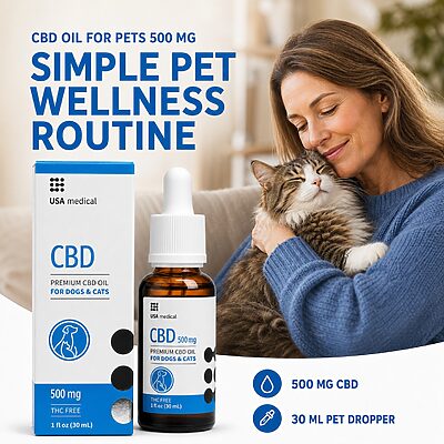 USA Medical CBD Oil for Pets 500 mg