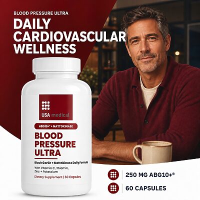 USA Medical Blood Pressure Ultra with man - daily cardiovascular wellness