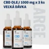 USA medicínsky CBD olej 1000 mg | 30 ml x 3 ks