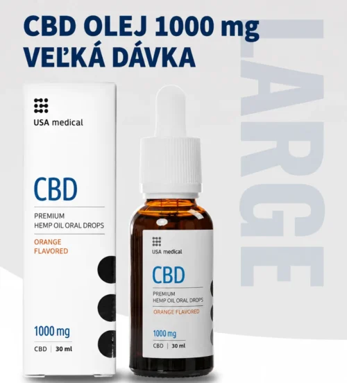 USA Medical CBD olej 1000 mg | 30 ml