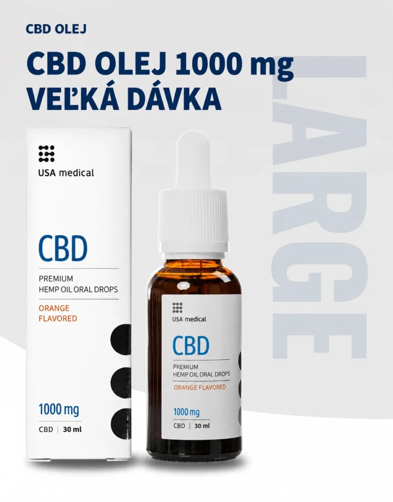 USA Medical CBD olej 1000 mg | 30 ml