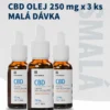 USA Medical CBD olej 250 mg | 30 ml x 3 ks