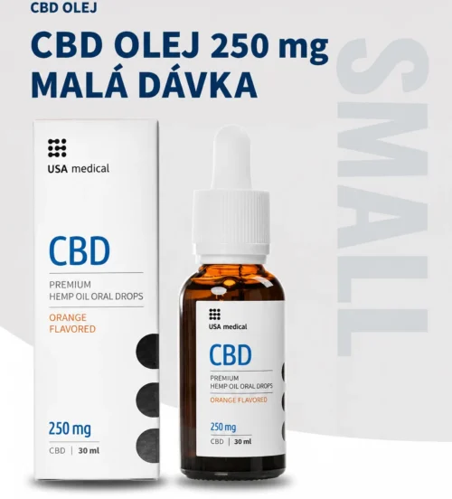 USA Medical CBD olej 250 mg | 30 ml