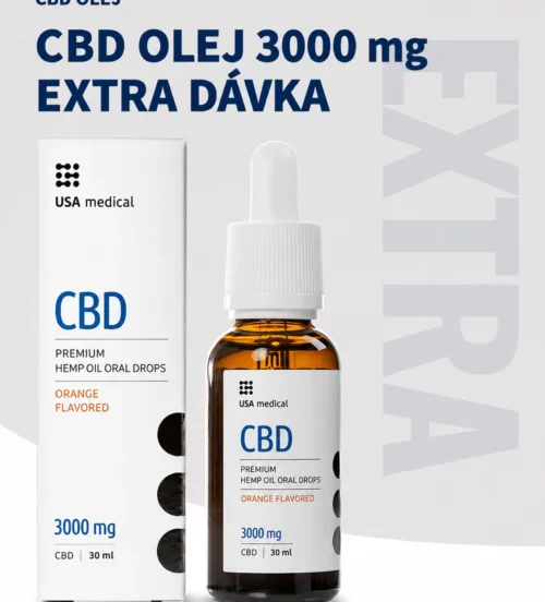 USA Medical CBD olej 3000 mg | 30 ml