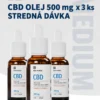 USA Medical CBD Olej 500 mg | 30 ml x 3 ks