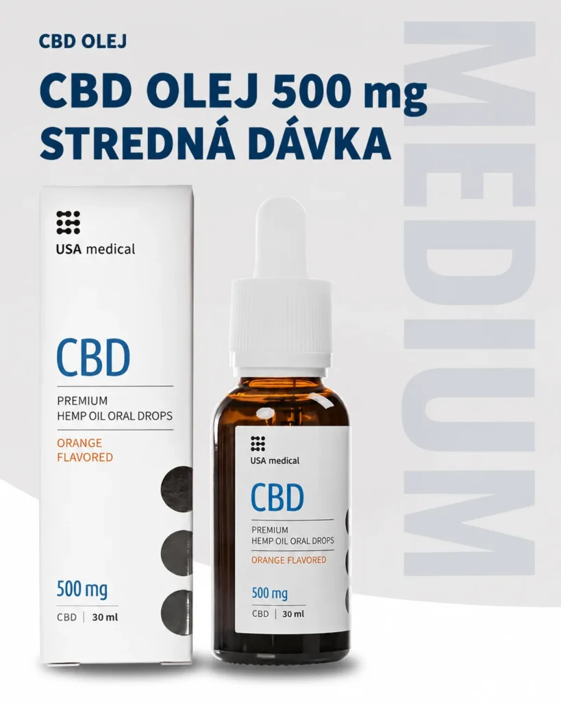 USA Medical CBD Olej 500 mg | 30 ml