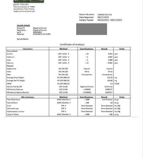 Alternative view of USA medical DIGESTIVE ENZYME | 60 ks