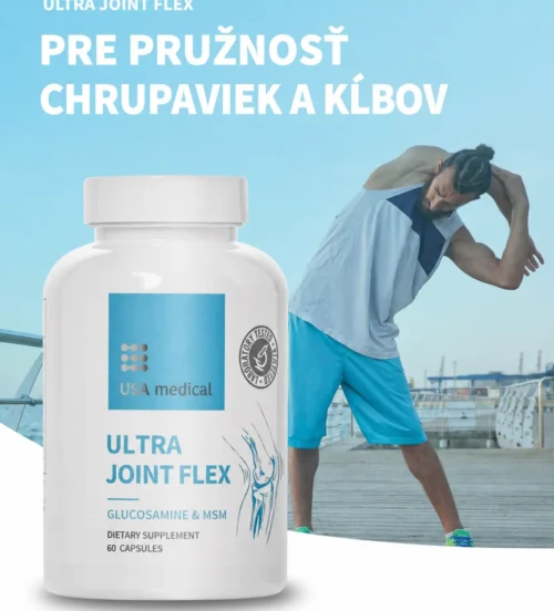 Kapsule na podporu kĺbov s MSM a glukozamínom 60 ks