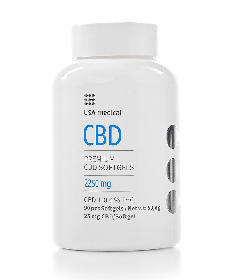 USA Medical CBD kapsule - 2250 mg | 90 ks