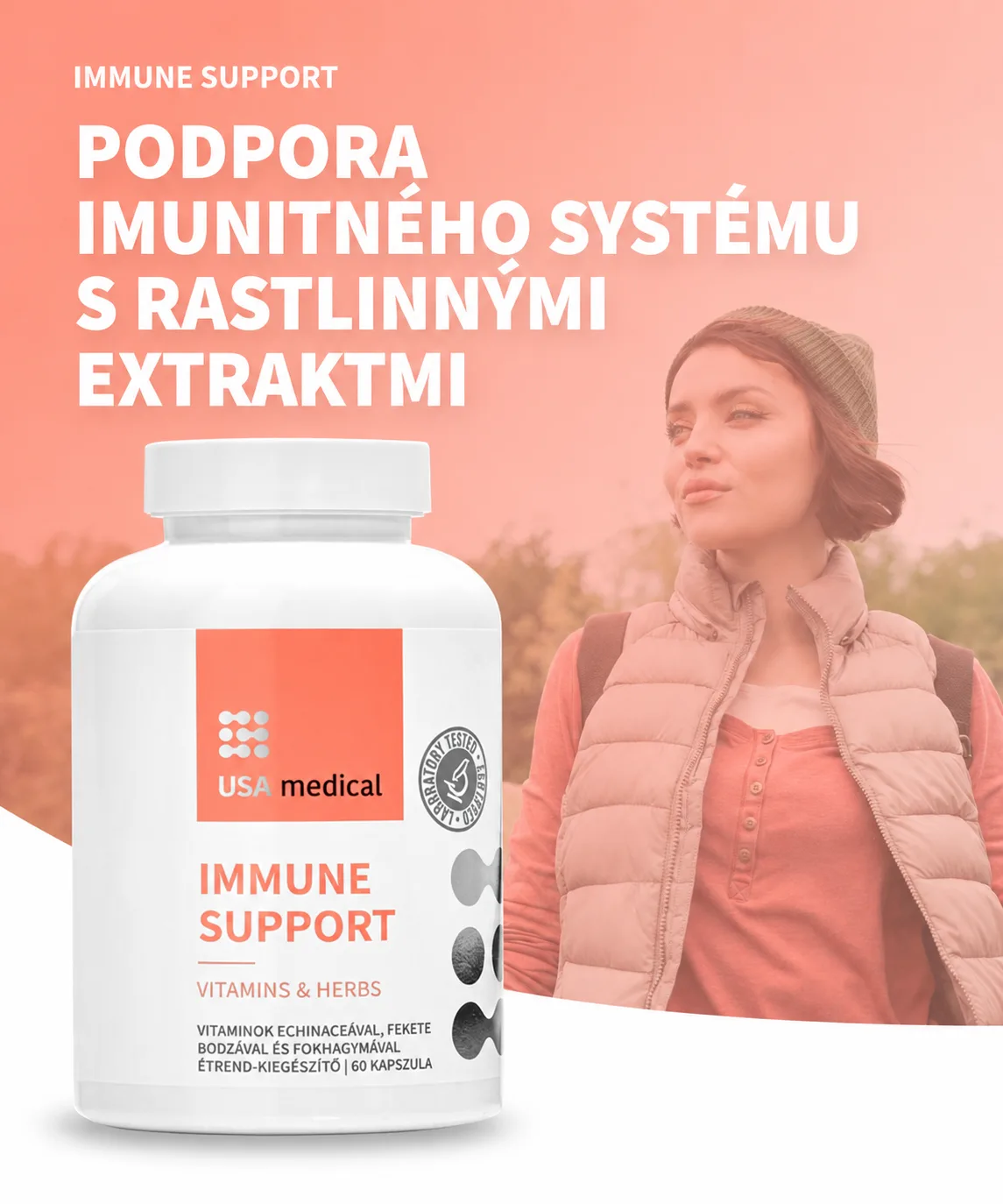 Posilnenie imunity s výťažkami z bylín a vitamínmi 60 ks